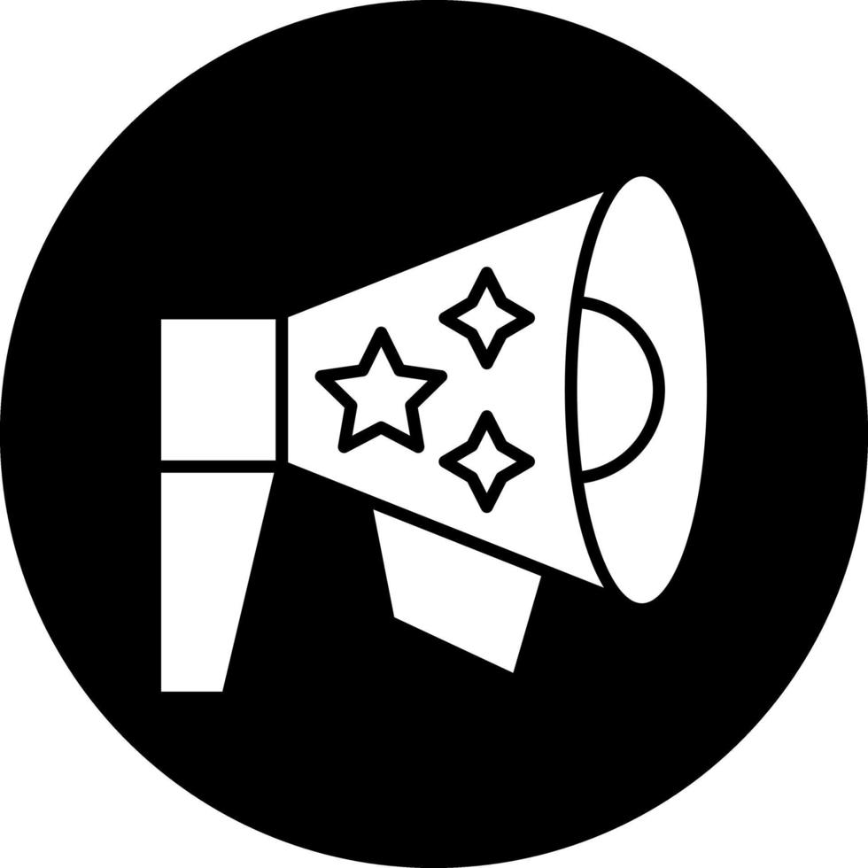 Neujahr Megaphon Vektor Icon Design