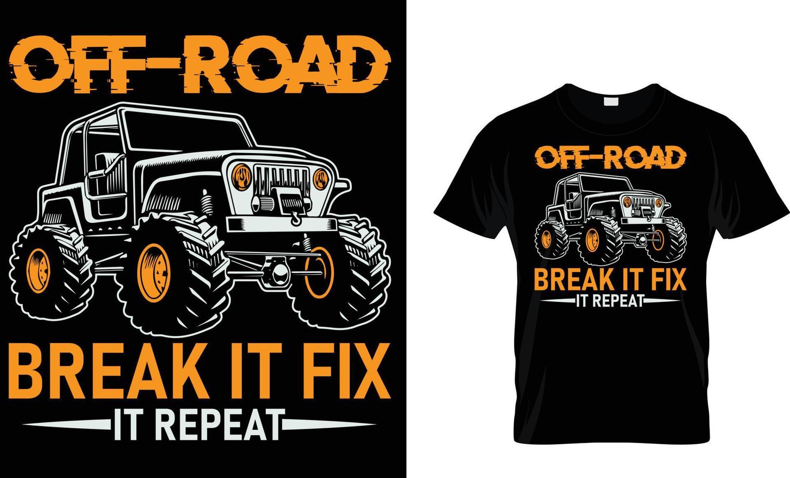 Abenteuer Offroad T-Shirt Design vektor