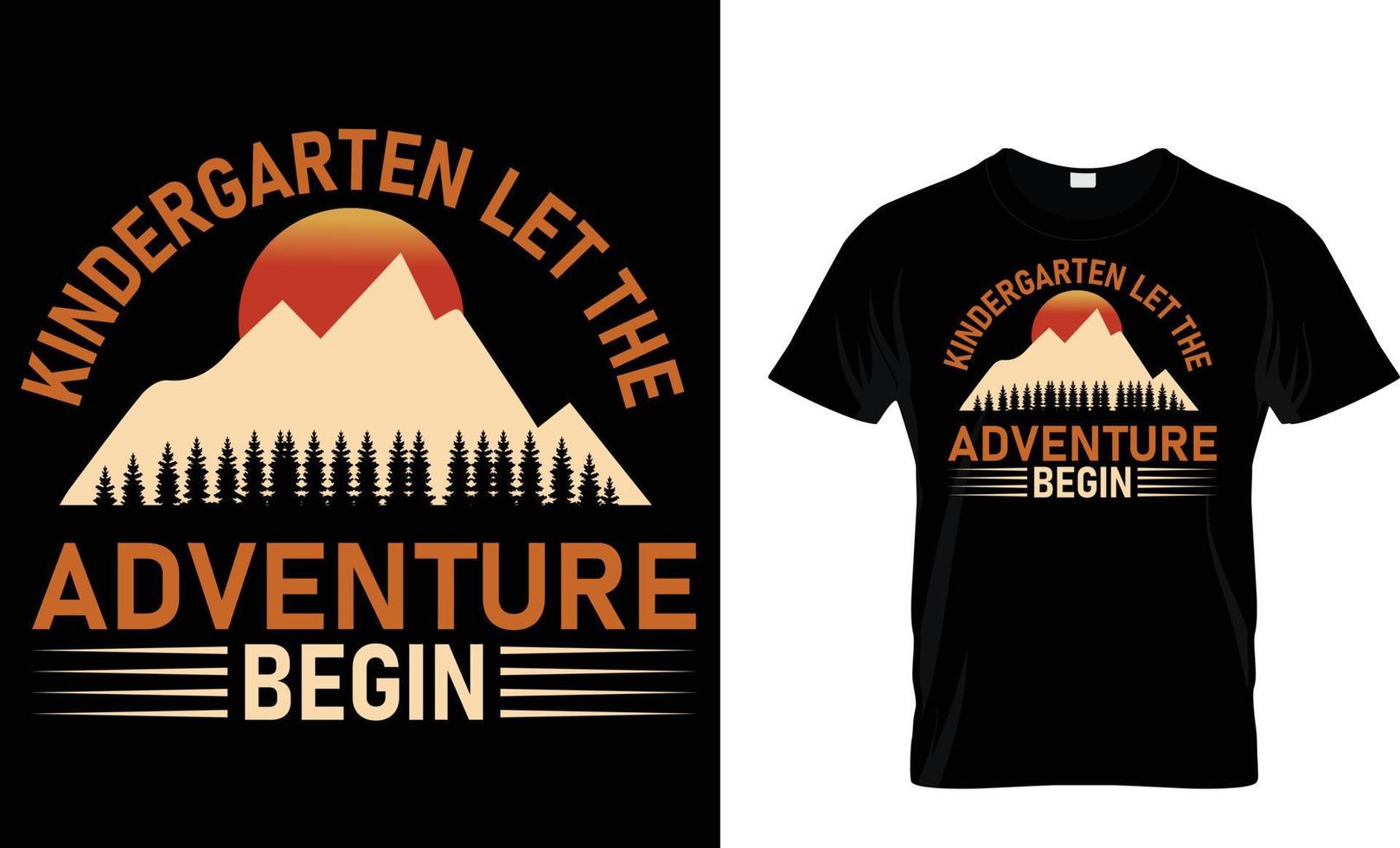 äventyr, fjäll, vandring, camping, typografi, vektor t-shirt design