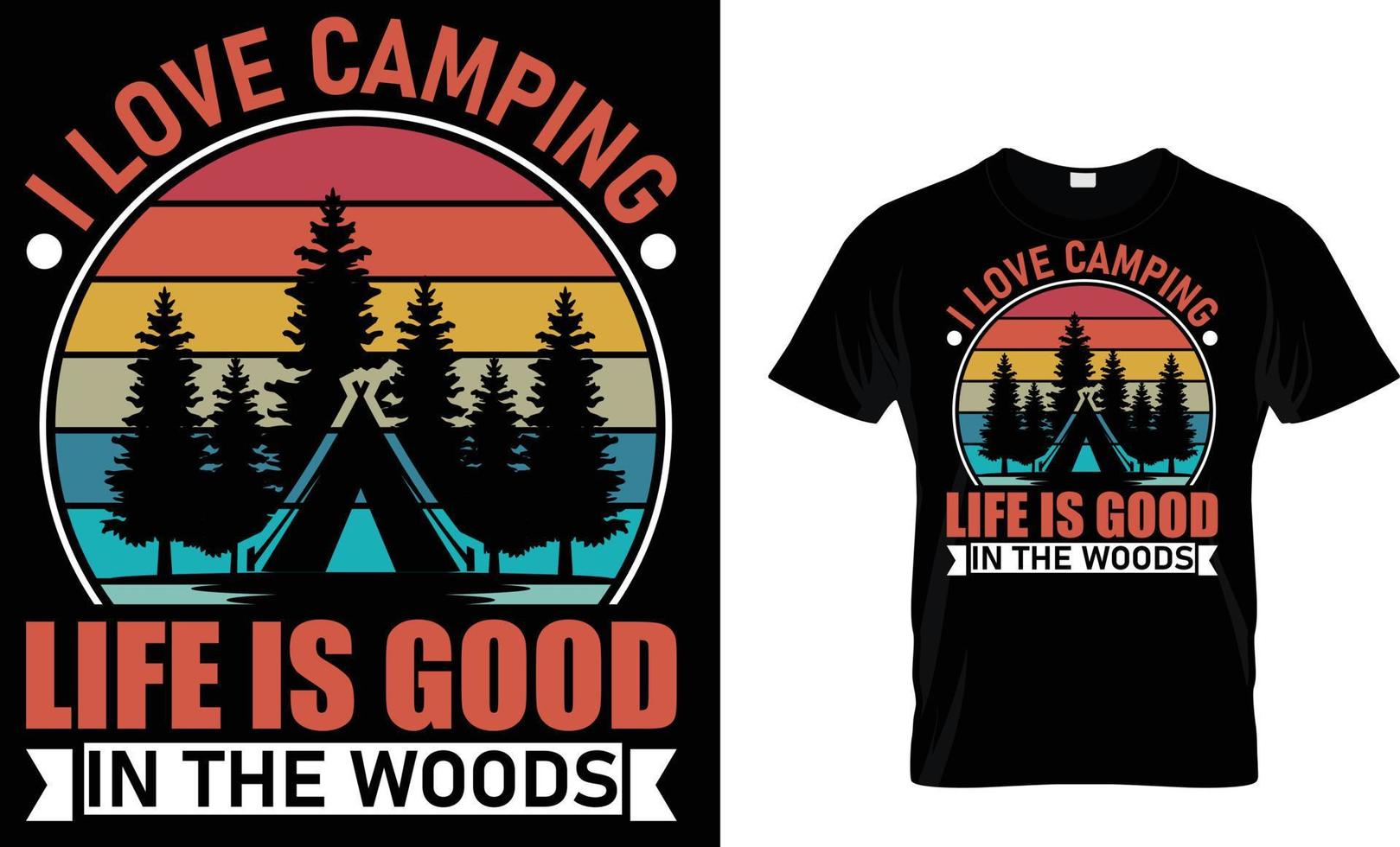 Abenteuer, Berg, wandern, Camping, Typografie, Vektor T-Shirt Design