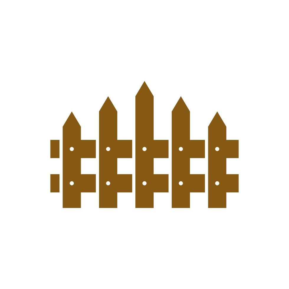 Zaun Symbol Logo Design Vektor Vorlage