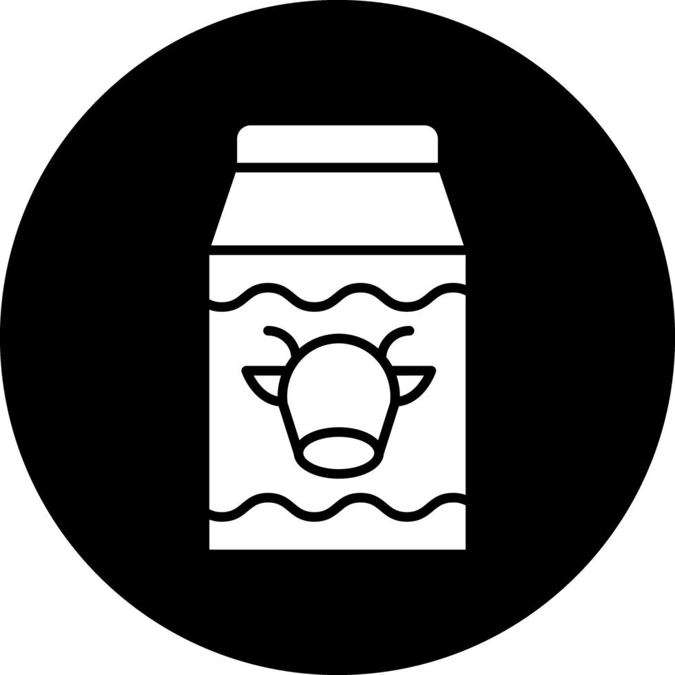 Milch-Vektor-Icon-Design vektor