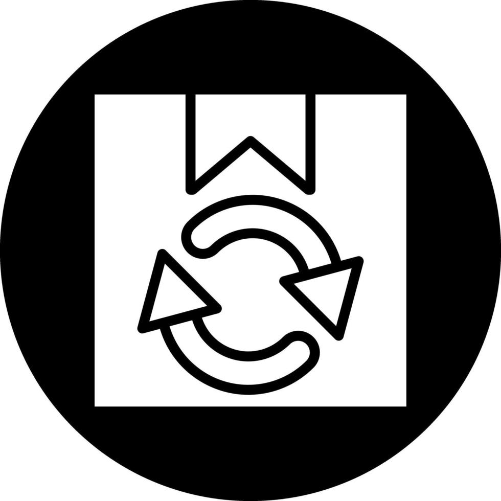 Paket recyceln Vektor Symbol Design