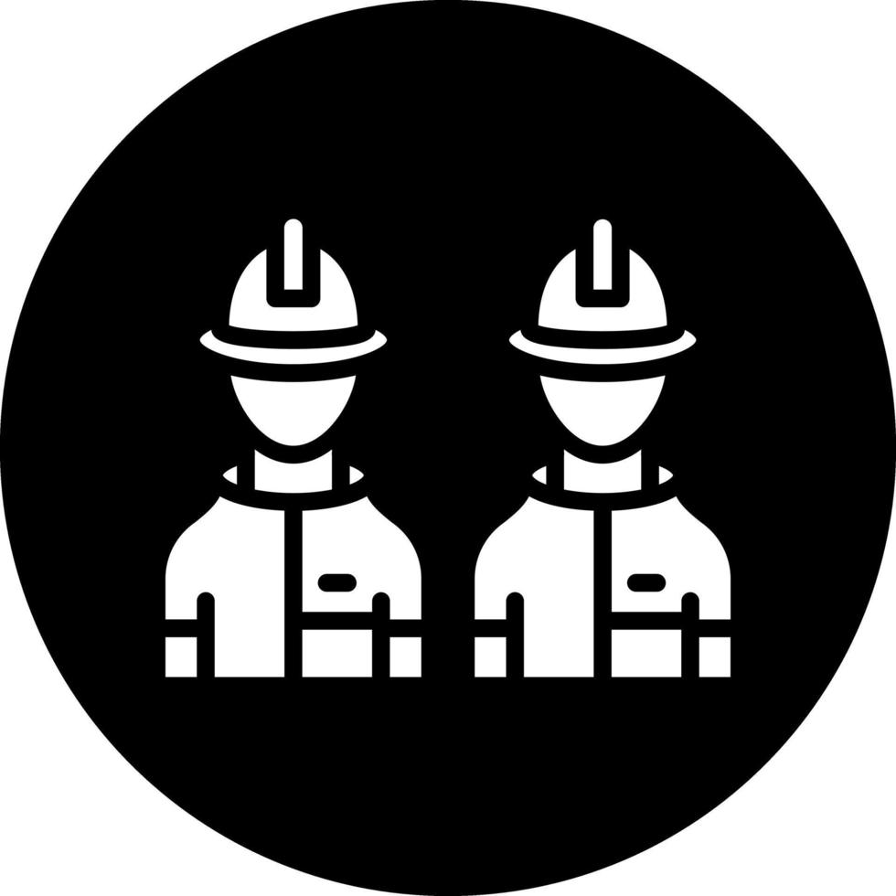 Feuerwehrmann Mannschaft Vektor Symbol Design