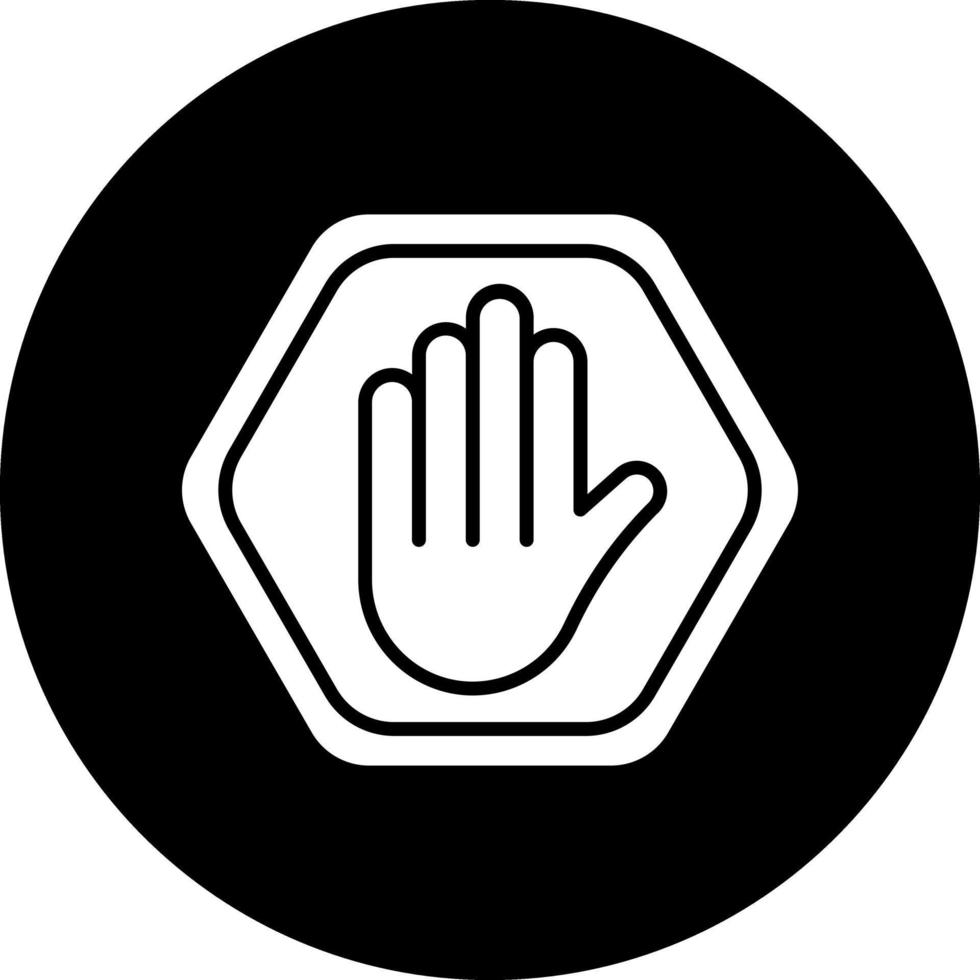 Stop-Schild-Vektor-Icon-Design vektor