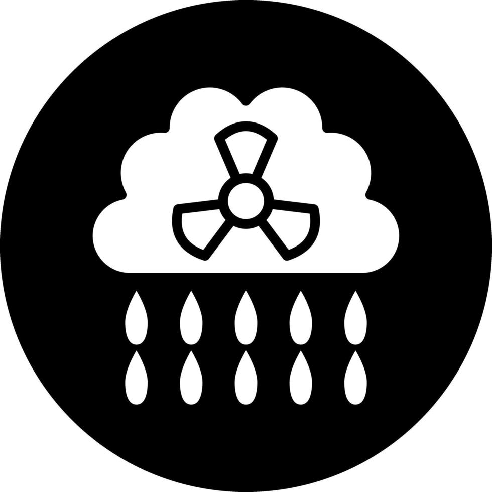 Saurer Regen Vektor-Icon-Design vektor