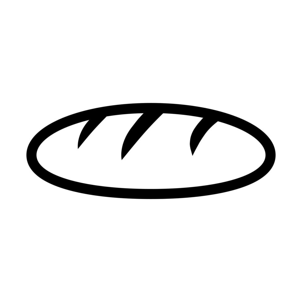 Bäckerei Produkte Symbol Vektor. backen Illustration unterzeichnen. Brot Symbol. vektor