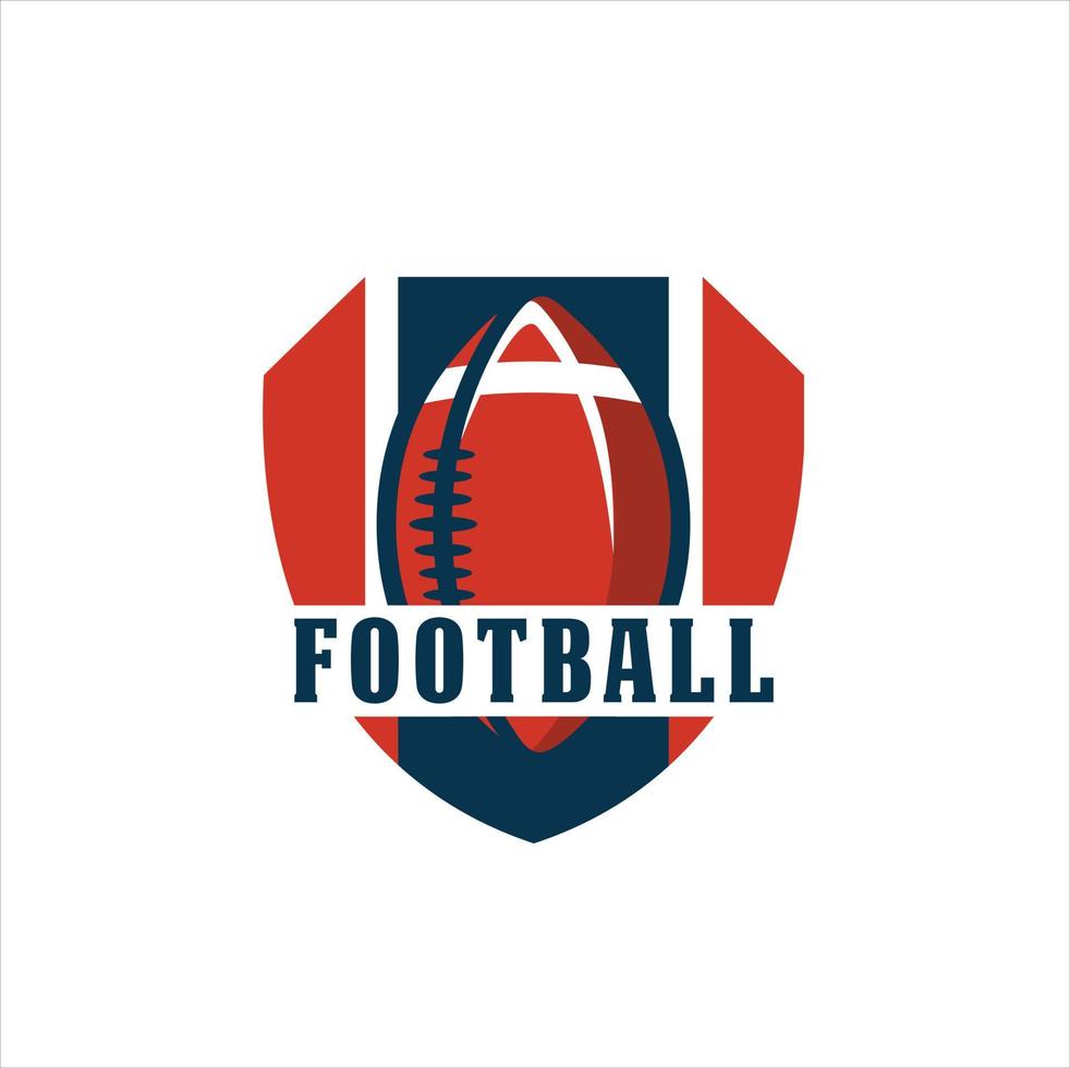 amerikan fotboll logotyp mall, vektor illustration