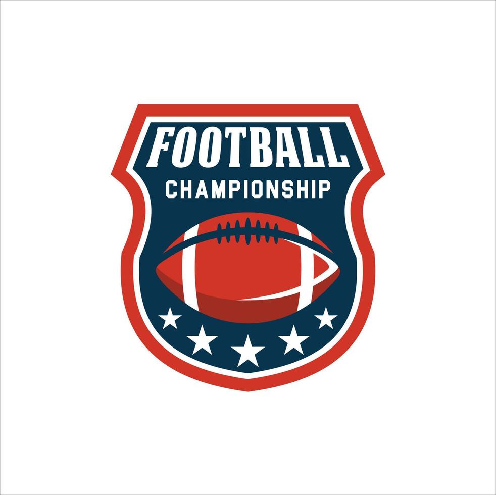 amerikanisch Fußball Logo Vorlage, Vektor Illustration