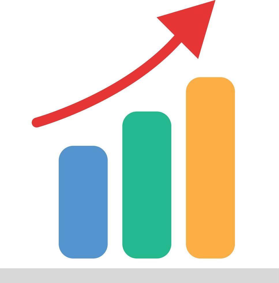 erhöhen, ansteigen Statistiken Illustration Vektor