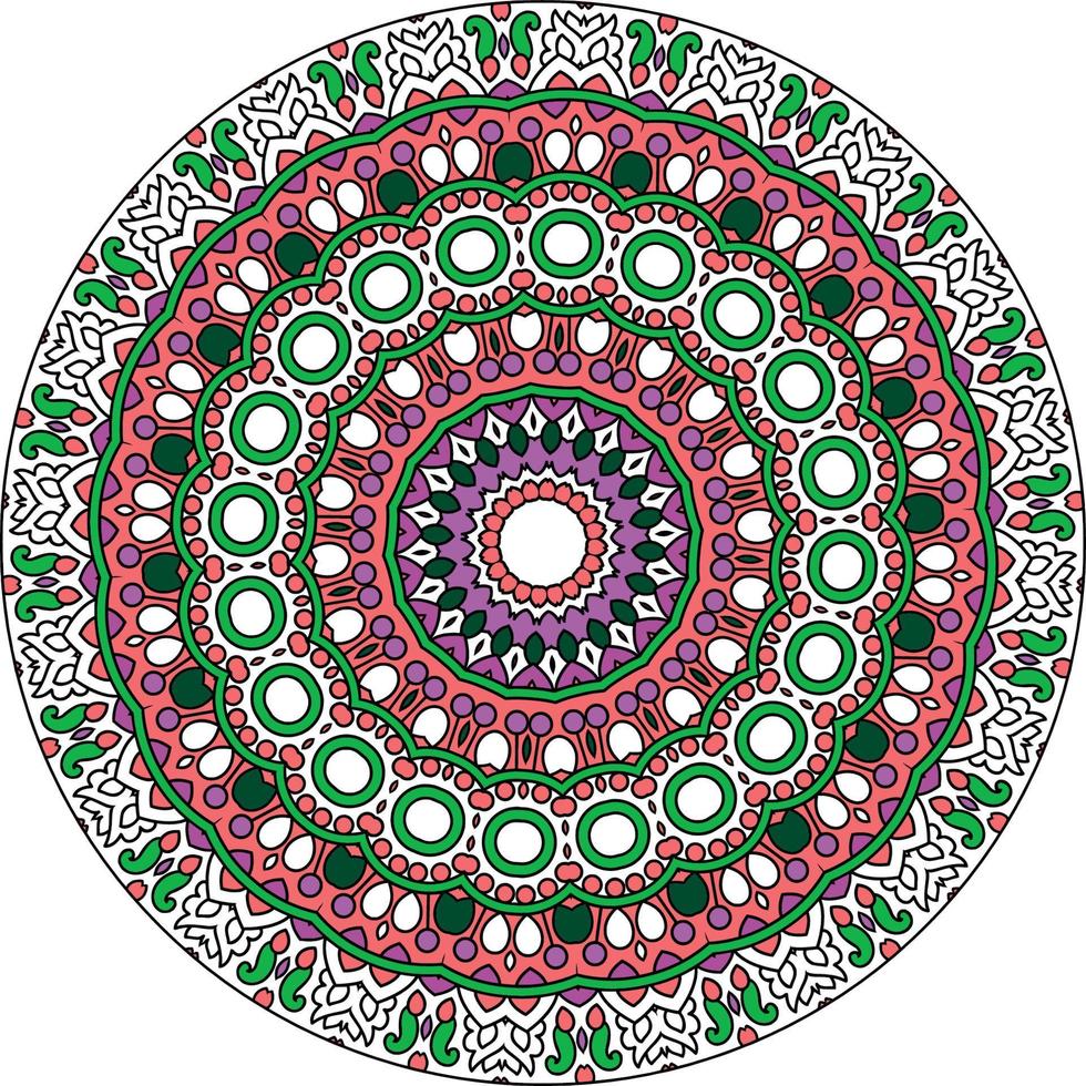 Mandala Hintergrund mit großartig Farben. ungewöhnlich Blume Form. orientalisch. Anti-Stress Therapie Muster. weben Design Elemente vektor