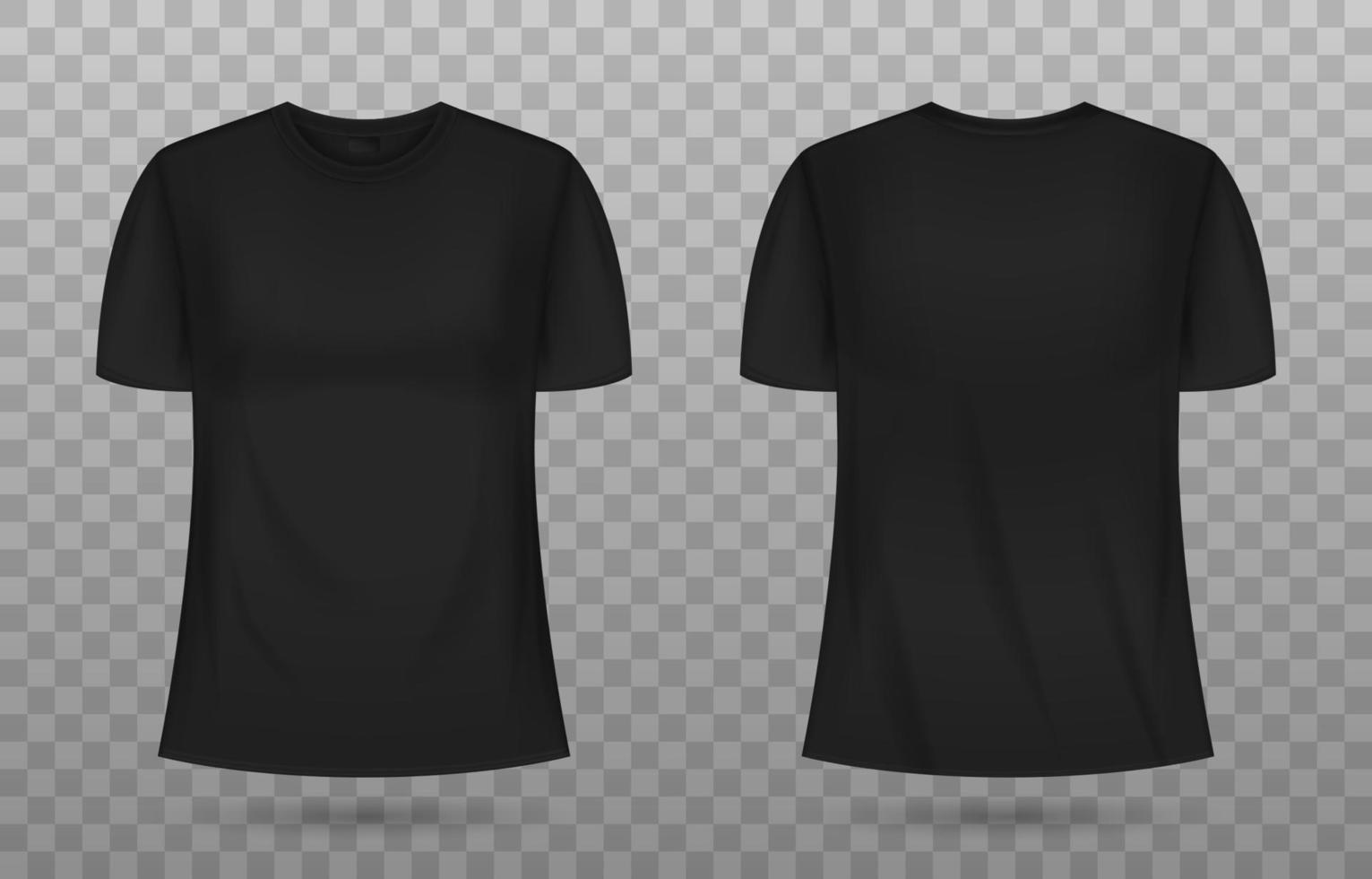 3d T-Shirt schwarz Attrappe, Lehrmodell, Simulation vektor