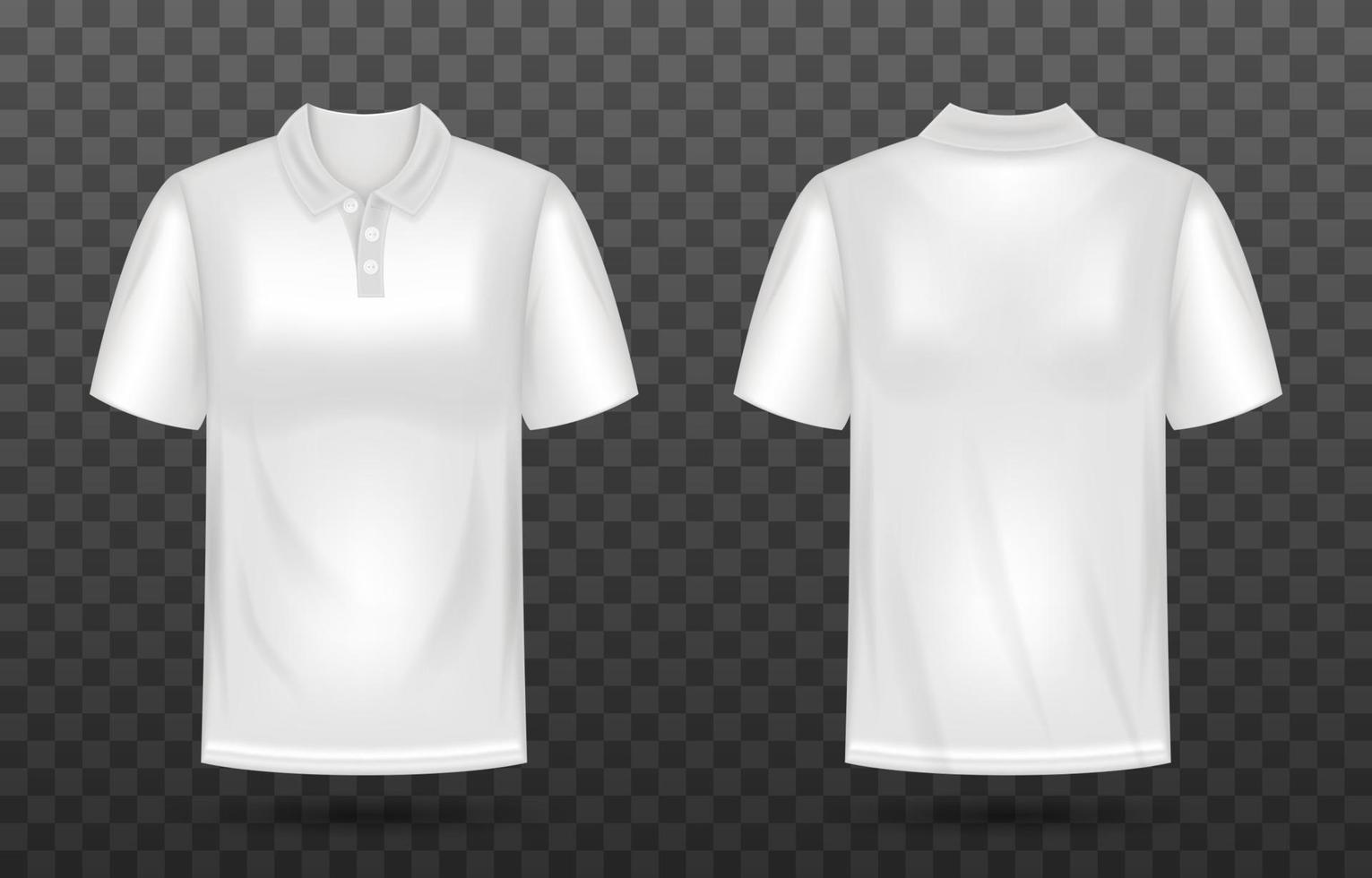 3d Weiß Polo Hemden Attrappe, Lehrmodell, Simulation vektor