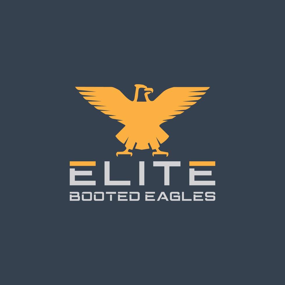 Elite gebootet Adler Vektor Logo Design