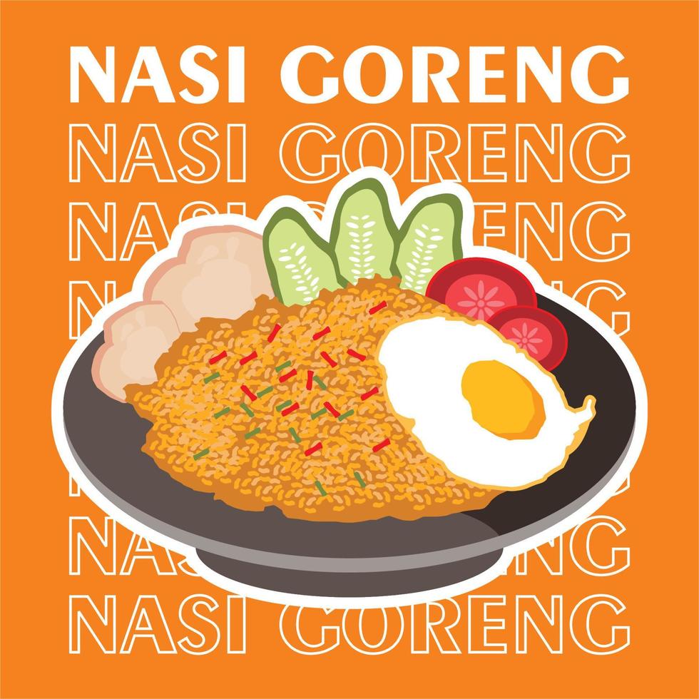 nasi goreng vektor eps