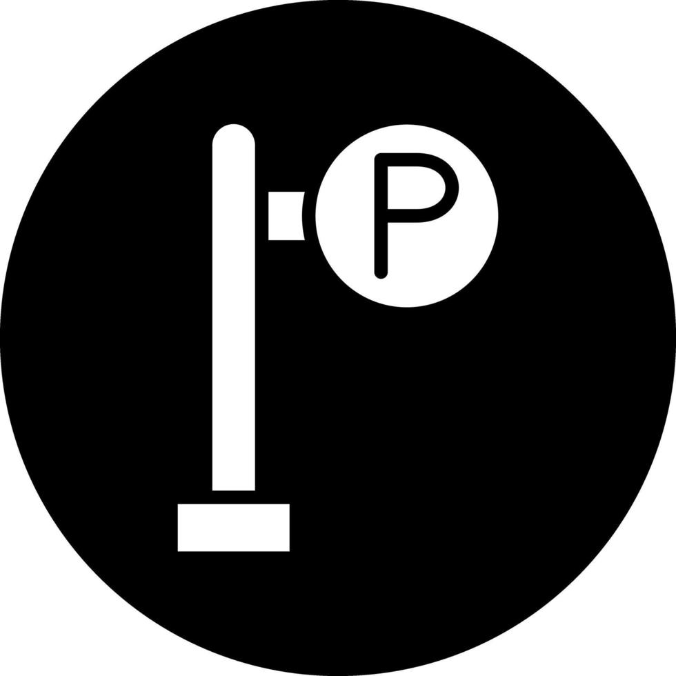 parkering område vektor ikon design
