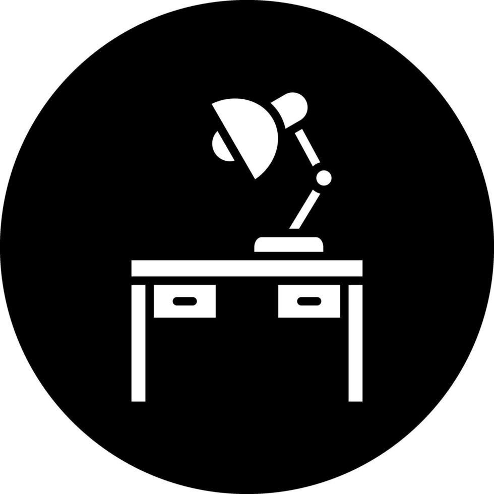 tabell lampa vektor ikon design