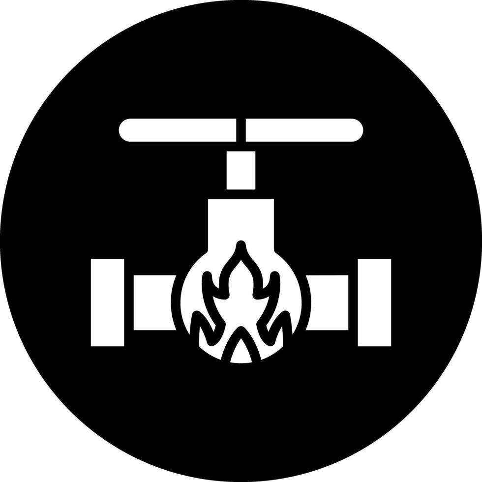 Gas-Vektor-Icon-Design vektor