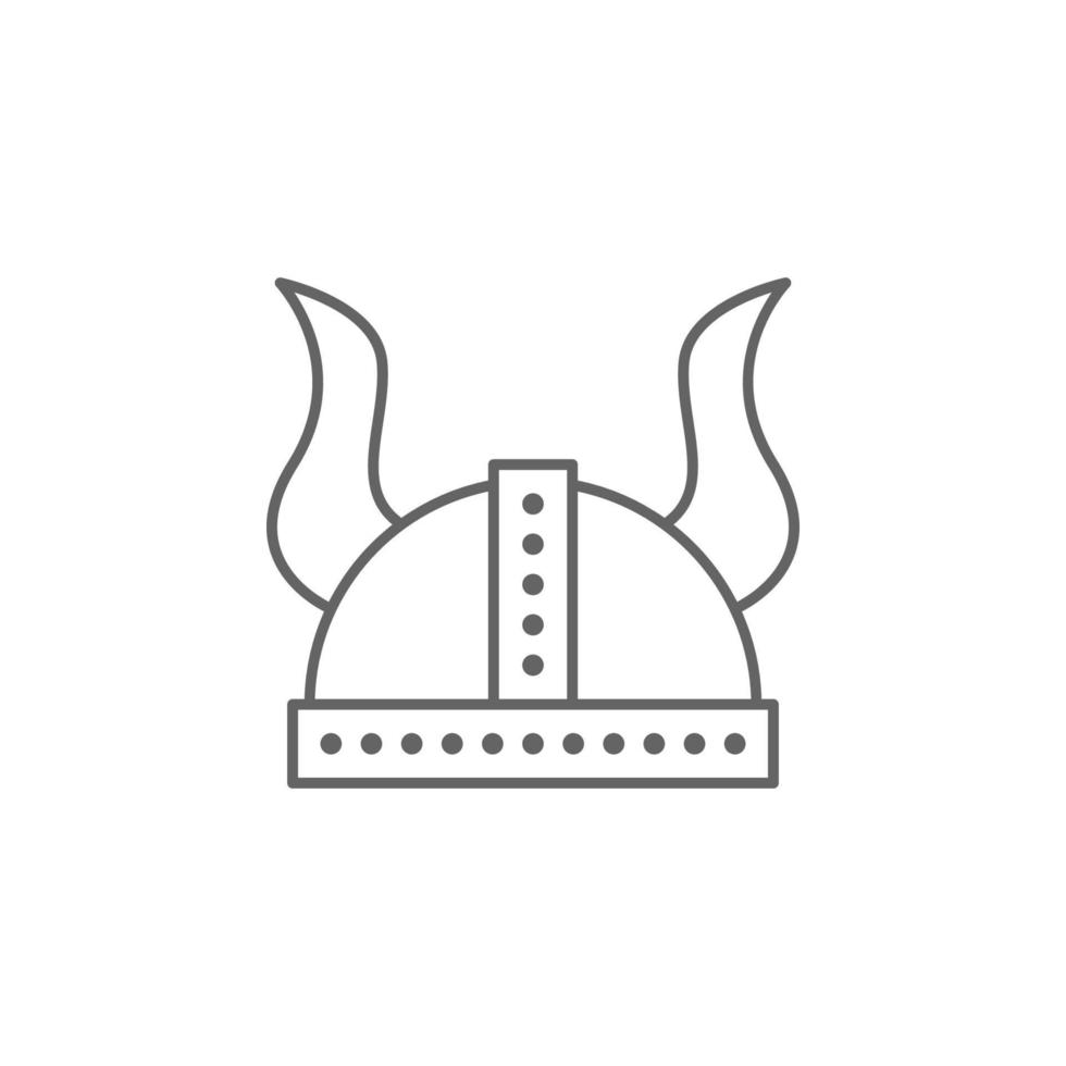 medeltida, hjälm vektor ikon illustration