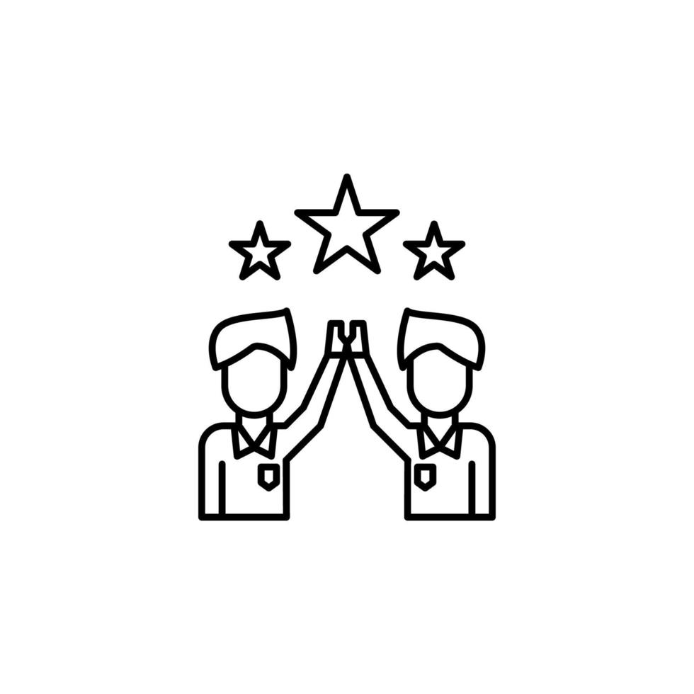 korporativ und Geschäft, Partner, Erfolg, Team, Zusammenarbeit Vektor Symbol Illustration