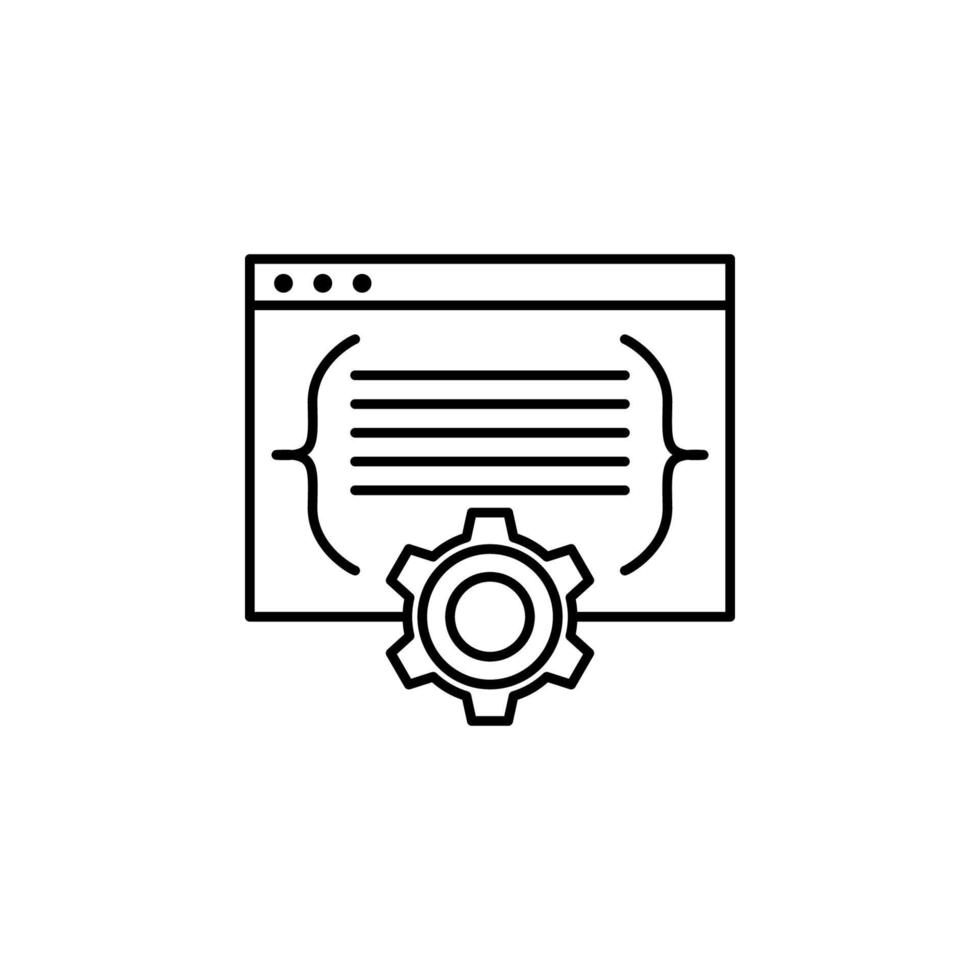 Programmierung, Code Vektor Symbol Illustration