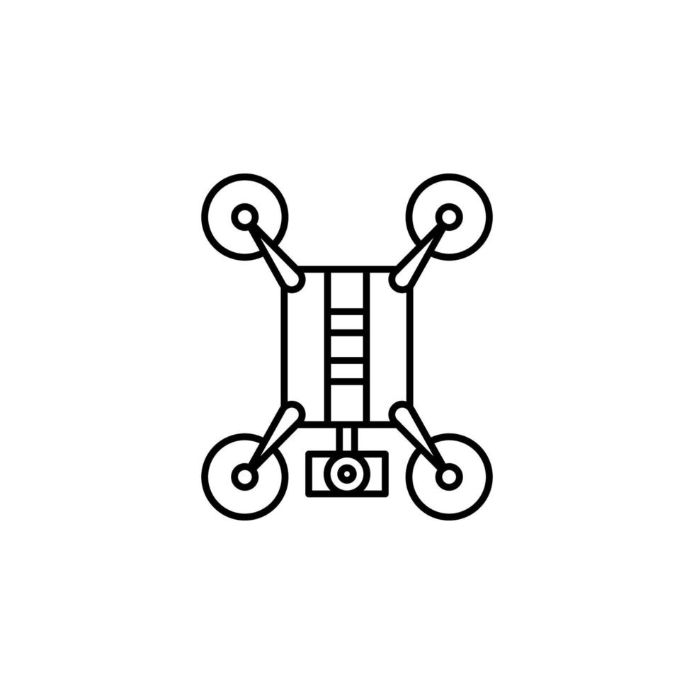 Hubschrauber, Drohne Vektor Symbol Illustration