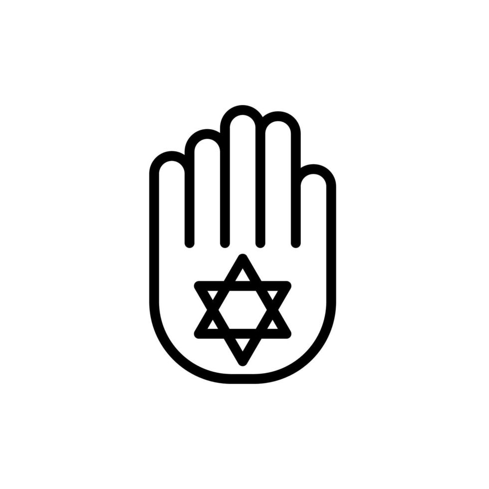 Hand esoterisch Vektor Symbol Illustration