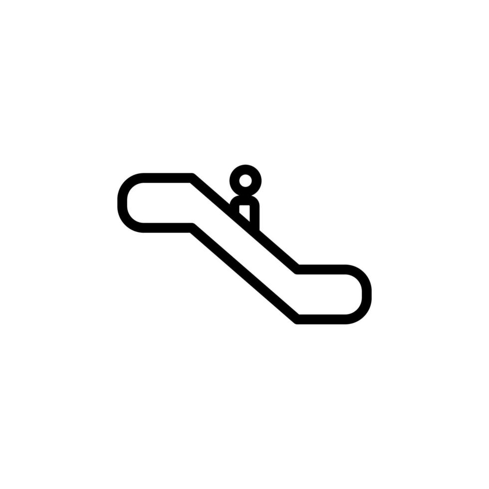 rulltrappa vektor ikon illustration