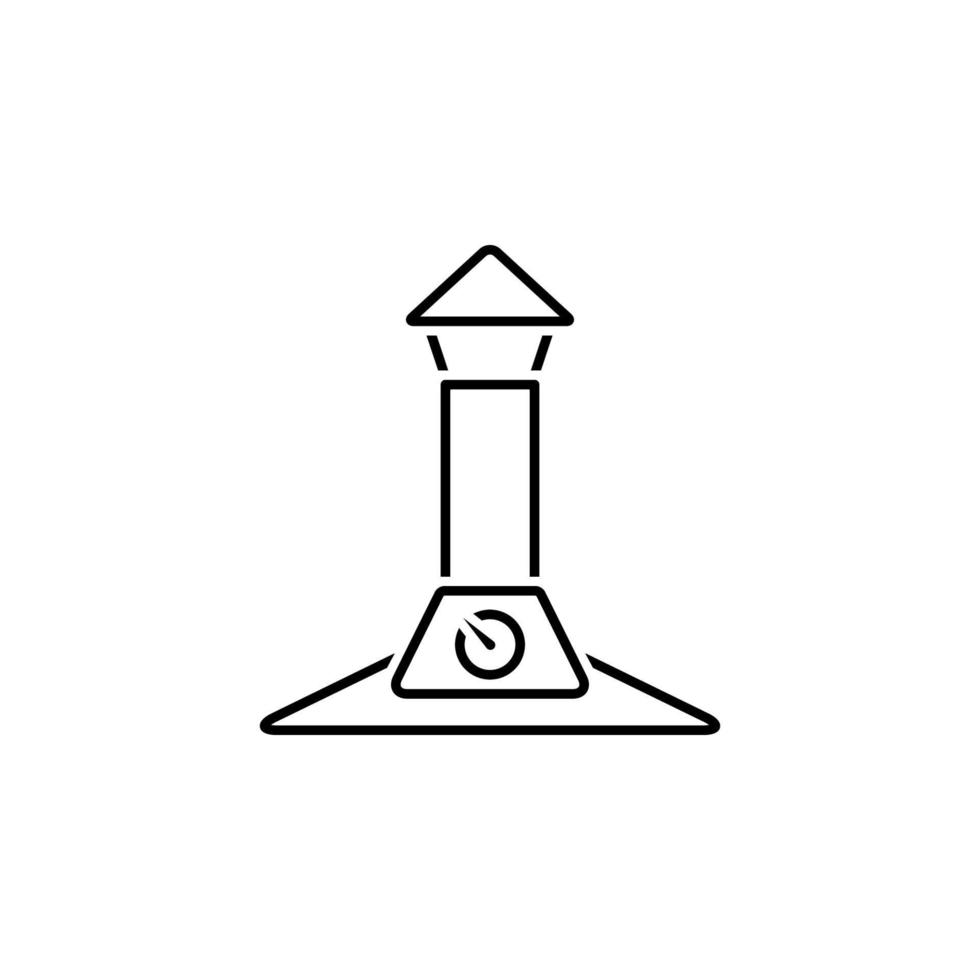 Schornstein, Rauchfang, Heizung, Ofenrohr Vektor Symbol Illustration