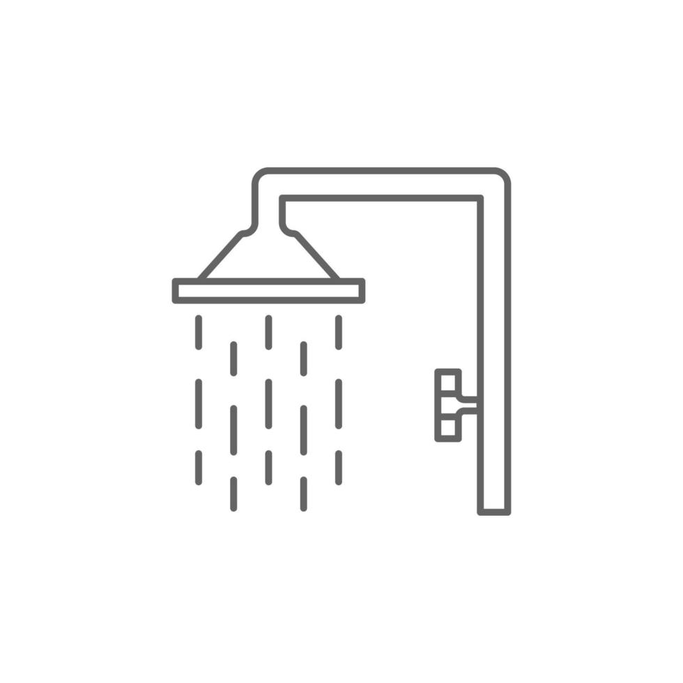 Dusche Vektor Symbol Illustration