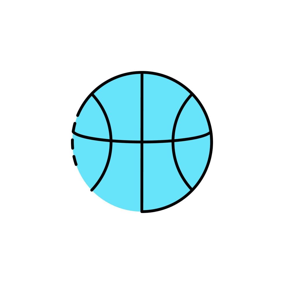 Basketball, Ball, Sport Vektor Symbol Illustration