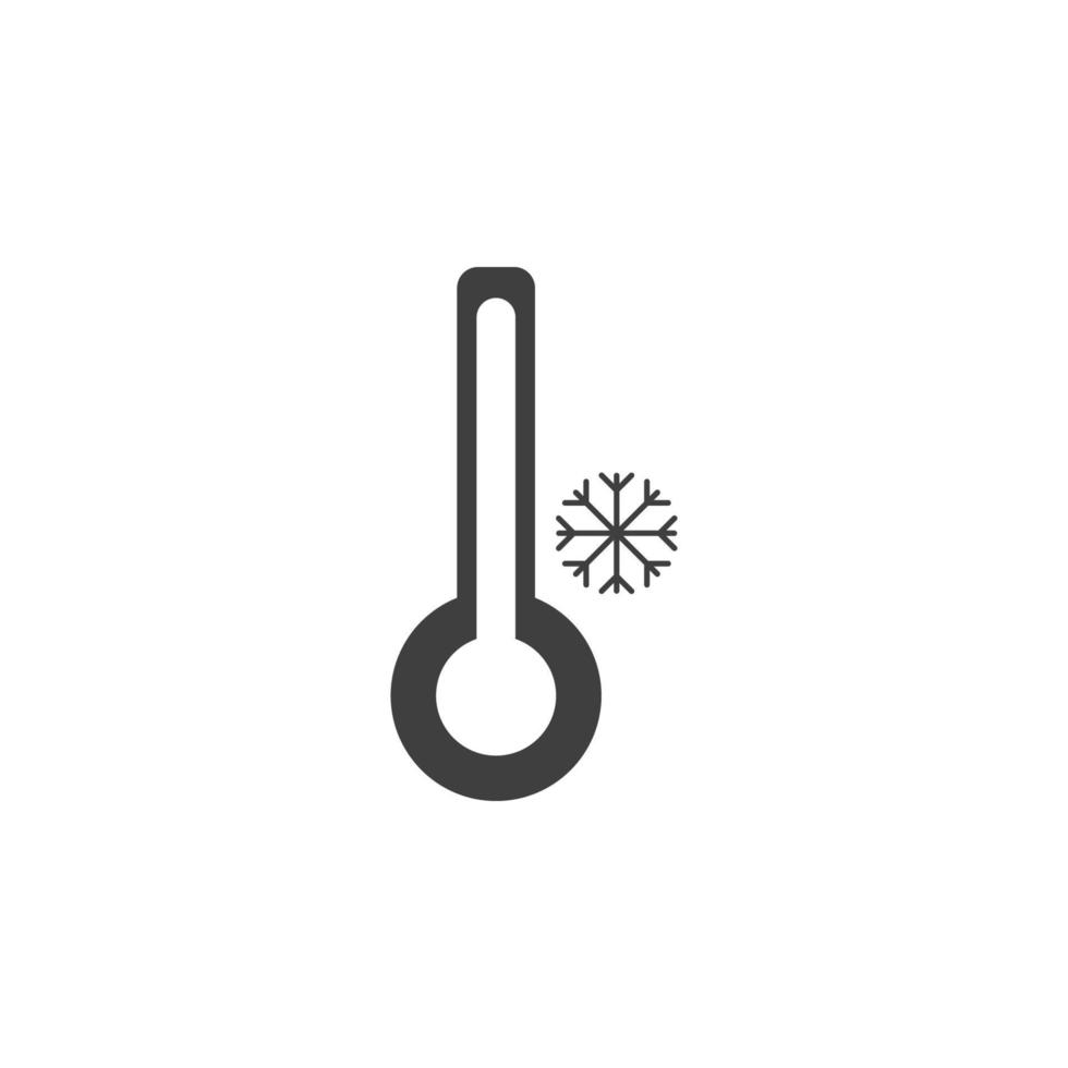 kall temperatur vektor ikon illustration