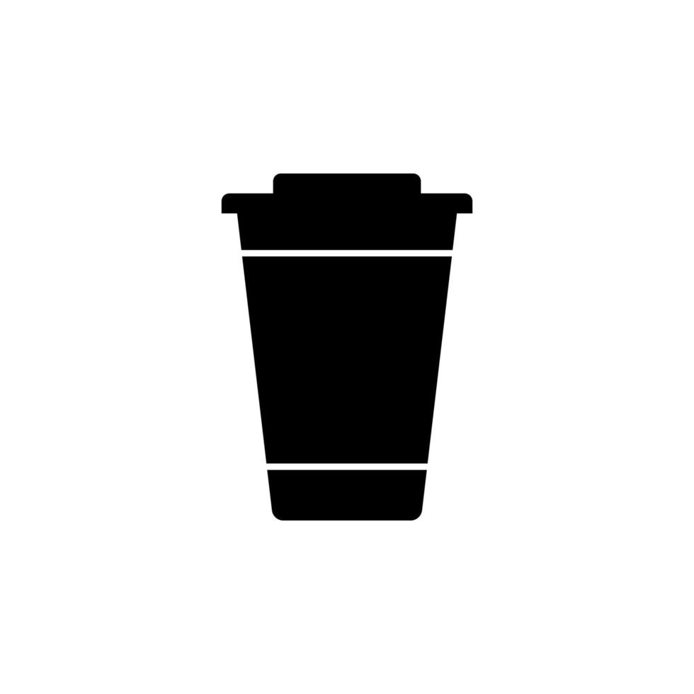 Plastik Tasse Vektor Symbol Illustration