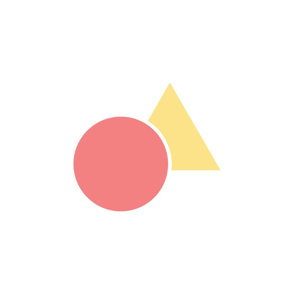 cirkel triangel ikon vektor för hemsida, ui grundläggande, symbol, presentation