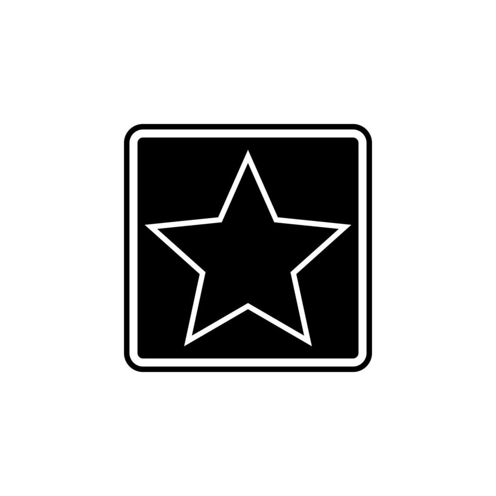 Star im ein Platz Vektor Symbol Illustration