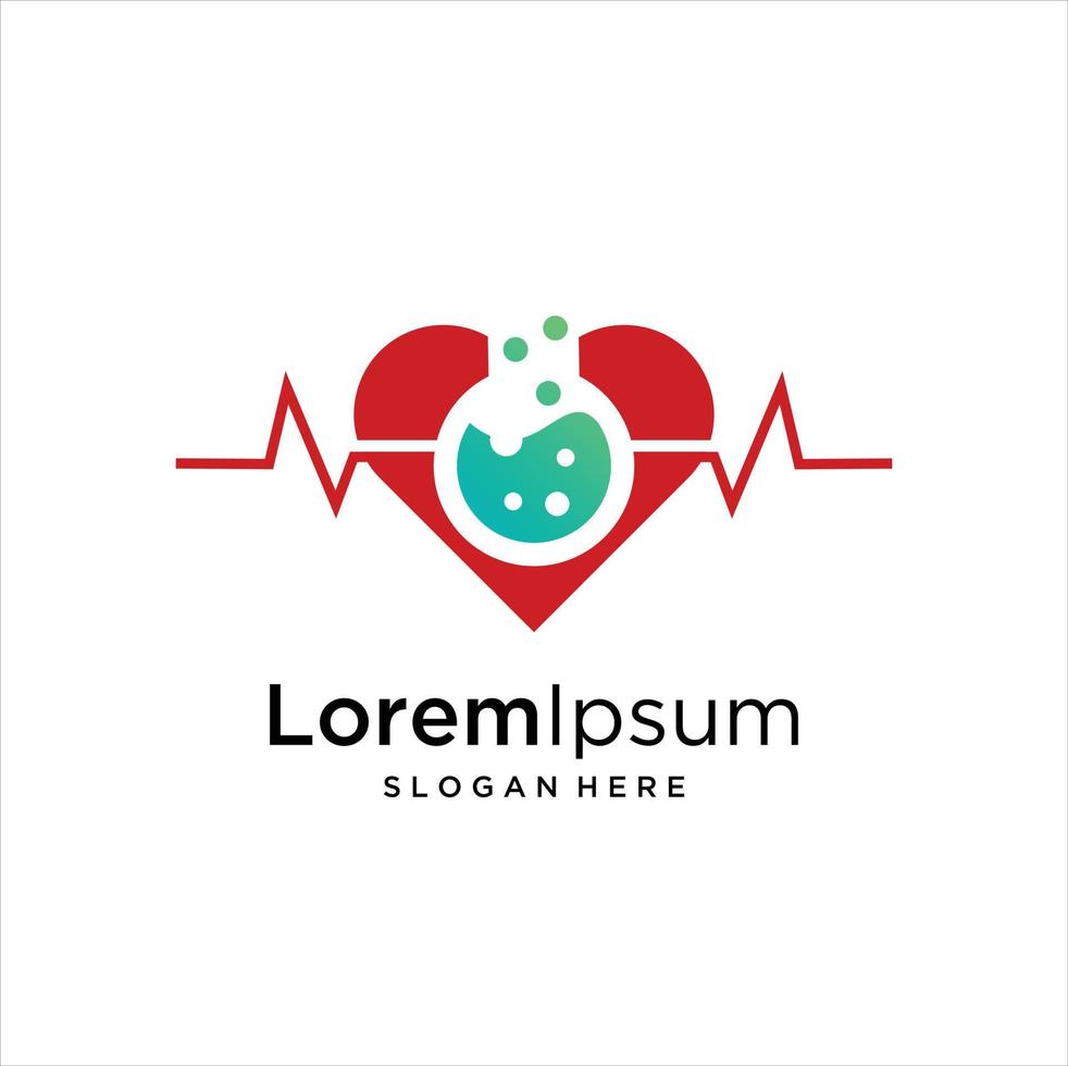 Medizin Labor Logo Vorlage Design Vektor