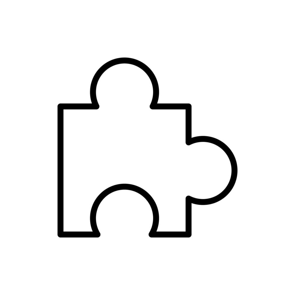 Puzzle, Spielzeug Vektor Symbol Illustration