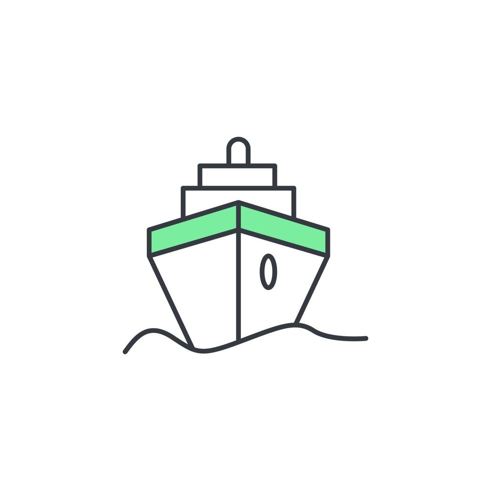 Schiff Vektor Symbol Illustration