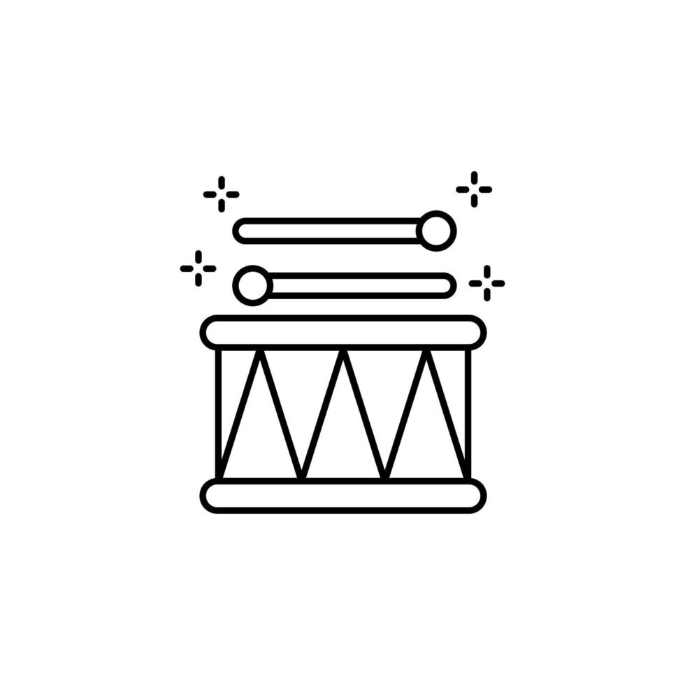 Trommel, Musik- Vektor Symbol Illustration