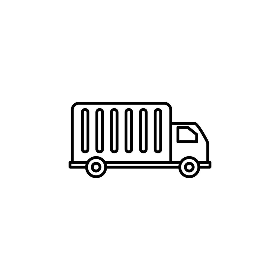 Lieferung LKW Vektor Symbol Illustration