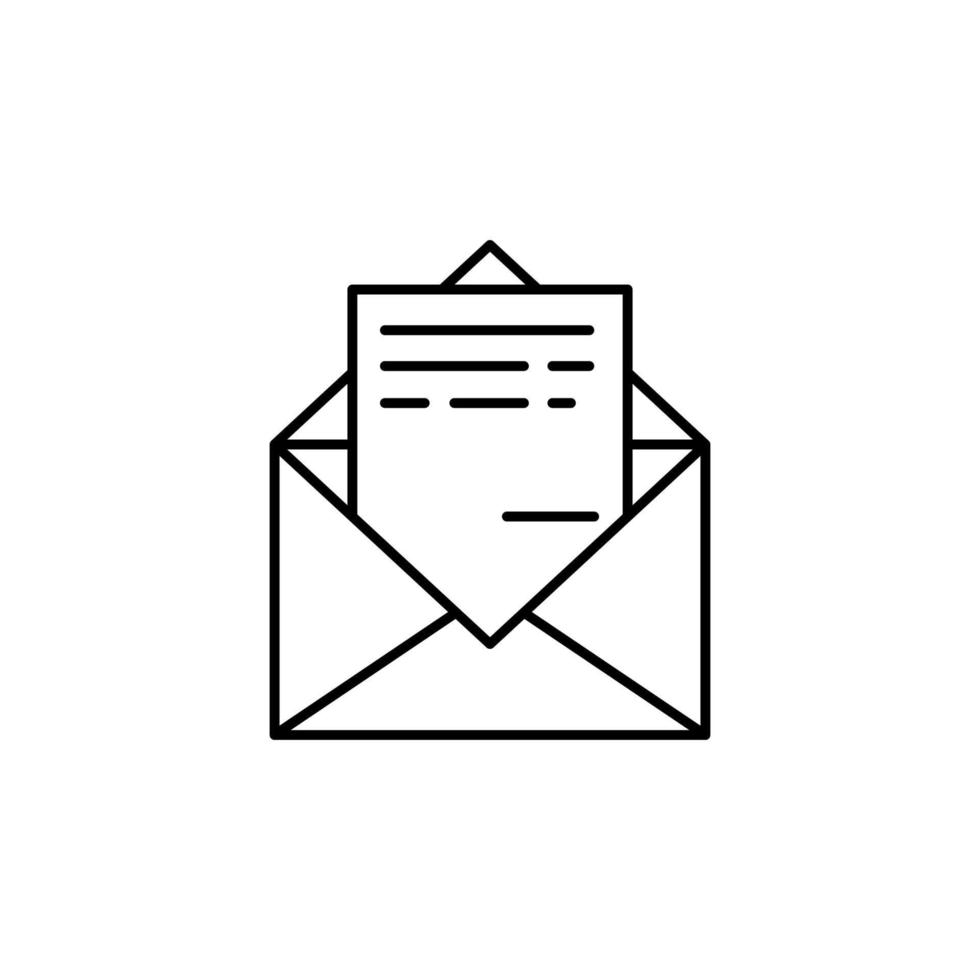 senden Mail Vektor Symbol Illustration