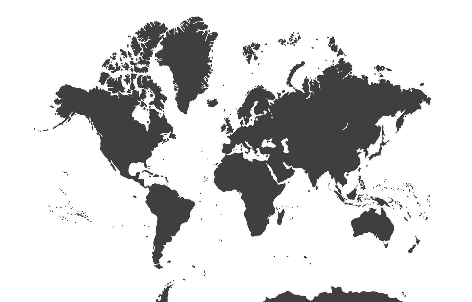 värld Karta i svart och vit bakgrund vektor