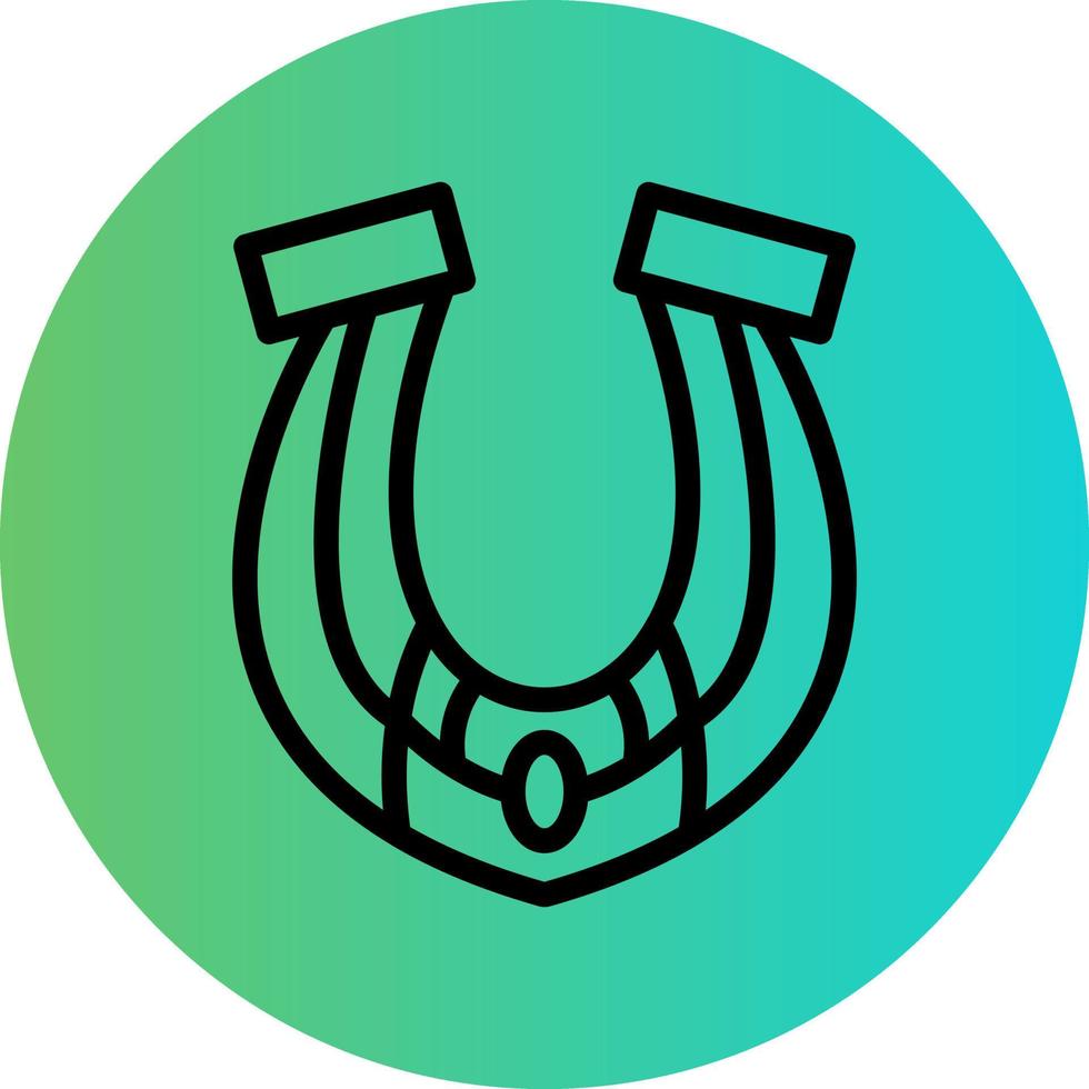 hästsko vektor ikon stil