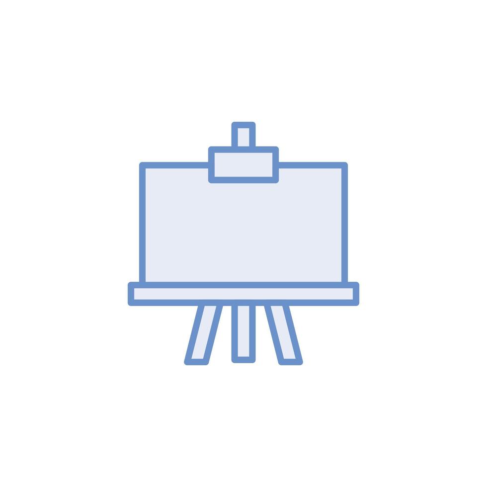 whiteboard ikon vektor för hemsida, ui grundläggande, symbol, presentation