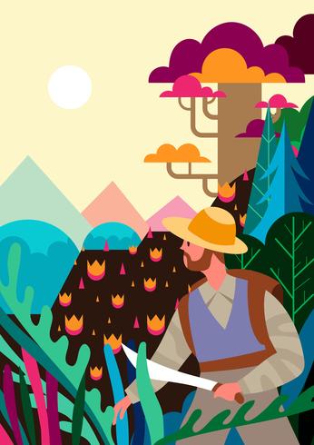 Natur Explorer Illustration vektor