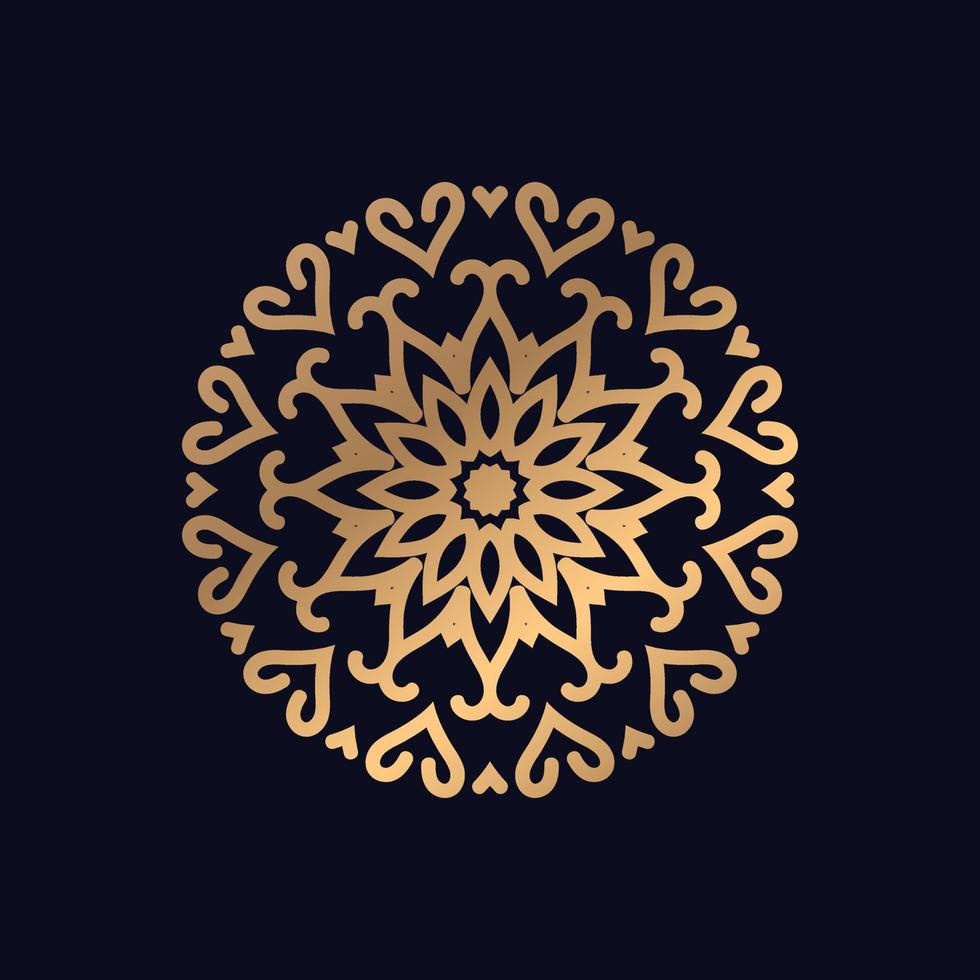 zirkuliert islamisch Muster Mandala Design Hintergrund Vektor