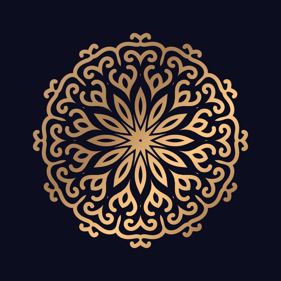 premie islamic mönster mandala design bakgrund vektor
