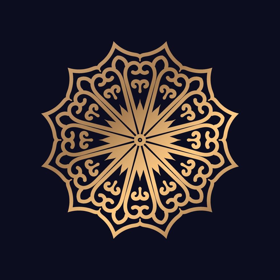 elegant islamisch Muster Mandala Design Hintergrund Vektor
