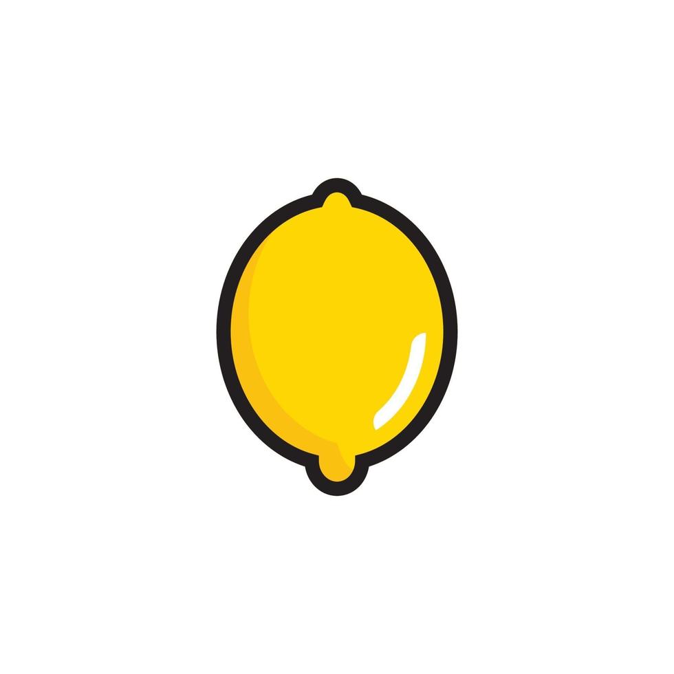 färsk citron frukt vektor illustration ikon