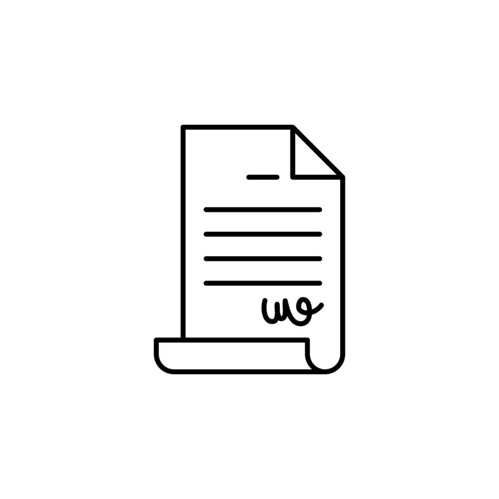 avtal, dokumentera, papper vektor ikon illustration